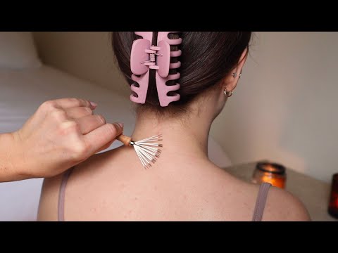 ASMR micro-attention, nape attention and light tracing on Paige (whisper)