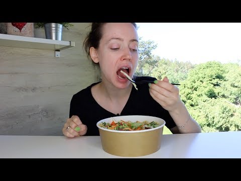 ASMR Whisper Eating Sounds | Crunchy Pasta Salad