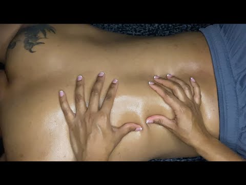 ASMR 💤 Back Massage With Oil On A Rainy Night | Massage | Rain Sounds | No Talking