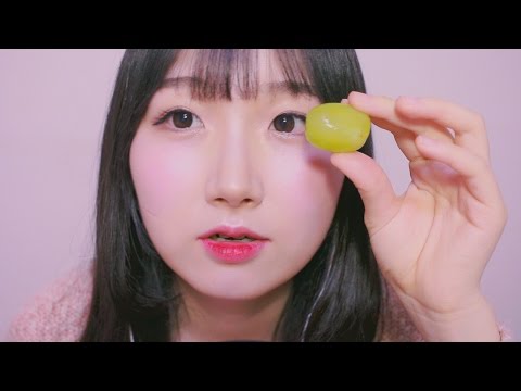 [한국어 ASMR , ASMR Korean] 아삭아삭 청포도 이팅사운드 Green Grape Eating Sound