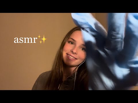 asmr with gloves🧤🌙😴 trigger assortment [hand movements🙌, mic brushing, tapping, lid sounds]✨🌛