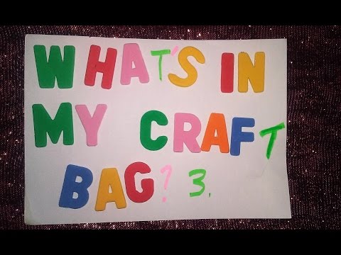 ASMR NO TALKING: What's In My Craft Bag? 3 👜🖌️ | Rattling, Ripping, Bristle Sounds + More!