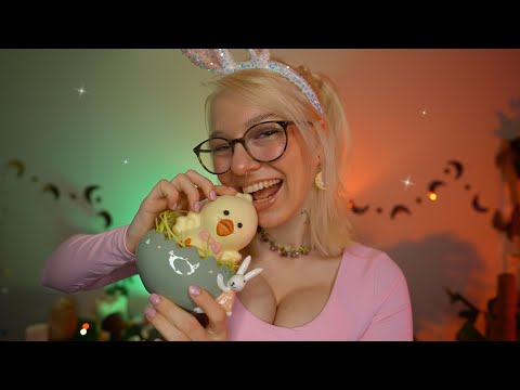 ASMR Eating Chocolate Chicken ˖ & Bunny 💋 PERSONAL ATTENTION