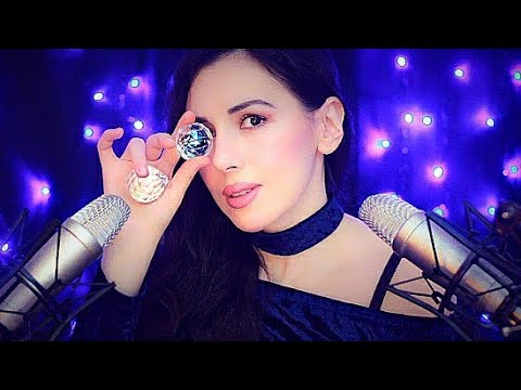 ASMR Crystals 💎 Whisper Ear To Ear ~ Healing Trigger Words & Glass