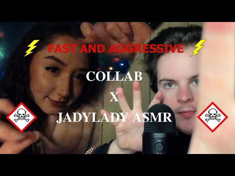⚡️ ASMR Very Fast and Very Aggressive Collab with JadyLady ASMR ⚡️| Positive Vibes