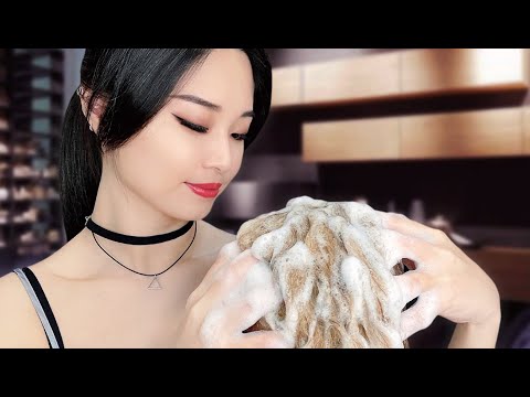 [ASMR] Relaxing Japanese Shampoo and Hair Wash