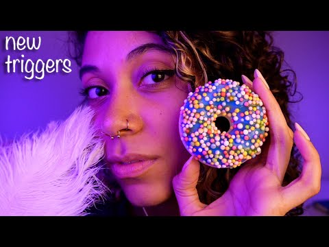 *NEW TINGLES* Trying out New ASMR Triggers (trigger haul & sound assortment)  ~ ASMR #sleepaid