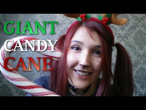 ASMR - MOUTHSOUNDS ~ Share a GIANT Candycane w/ a Dumb Reindeer ~