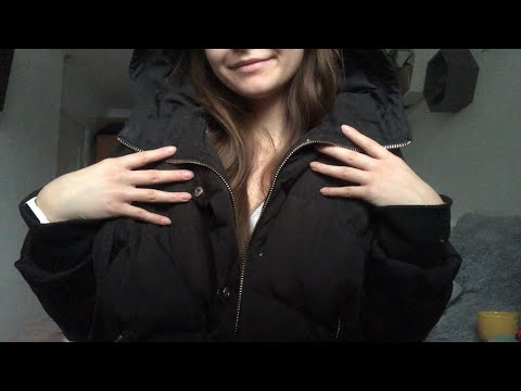 ASMR | Tapping & Scratching On A Puffer Jacket | Soft Spoken | lofi