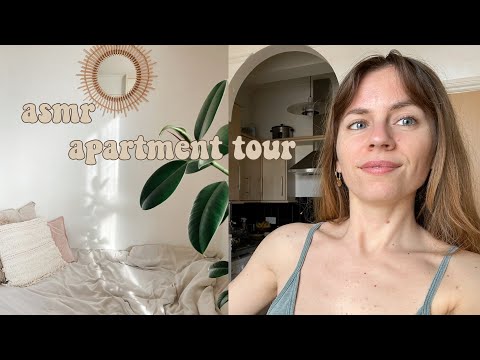 asmr apartment tour * whispered * tapping & tracing