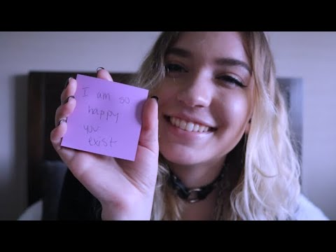 Post-it Notes ASMR girlfriend gives you positive affirmations, compliments, & personal attention :3
