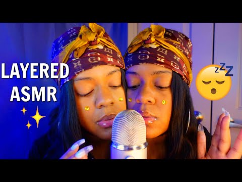 ASMR - ✨ LAYERED INAUDIBLE & UNINTELLIGIBLE WHISPERS, HAND MOVEMENTS & ECHOES 🔥✨ (BRAIN MELTING 🤤)