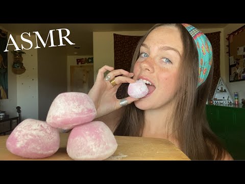 ASMR Eating Mochi Icecream (Mouth Sounds)
