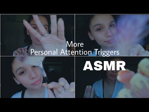 ASMR Personal Attention Triggers (Energy Pulling and Face Brushing) with Soft Mouth Sounds