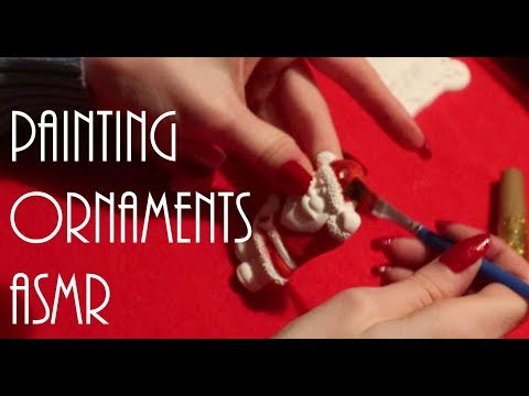 Painting Christmas Ornaments (ASMR)