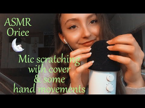 ASMR | Rough mic scratching with cover & some hand movements 🌟