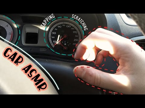 ASMR IN MY CAR 🚙 scratching (mostly) & tapping