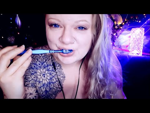 ASMR Mouth sounds| Toothbrush and toothbrush tapping and scratching (no talking)