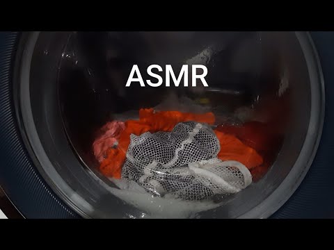 ASMR Watch the washing machine run and listen to it / Vacuum Vlog