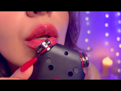 ASMR Mouth Sounds 👄💦| Closeup Tascam Mouth Sounds & Gentle Hand Movements For Sleep & Relaxation