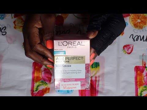 Unboxing Loreal Rose Cream Random Tapping ASMR Chewing Gum Sounds