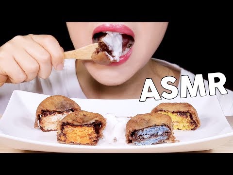ASMR Deep Fried MACARONS 마카롱튀김 먹방 | MINEE EATS