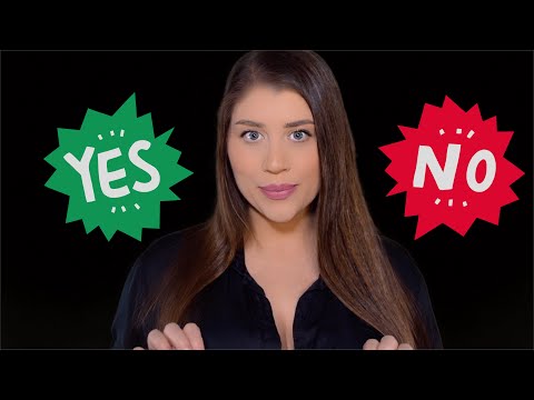 ASMR | Asking You 50 "Yes or No" Sleep Questions (Dark Background)