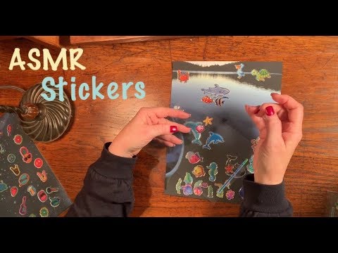 ASMR Sticker crafts/Card stock/Sheet protectors (No talking)