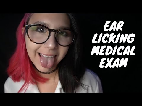 ASMR Ear Licking Medical Exam | Part 3