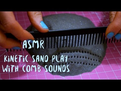 Kinetic Sand Play with Comb Sounds ASMR