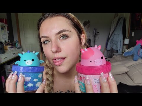 ASMR- Squishmallow Slime Tapping & Slime Sounds 💖