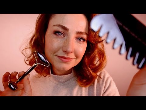 ASMR - Let me take care of you - (GUA SHA massage with positive affirmations)