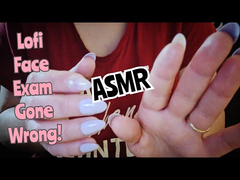 ASMR Face Exam Gone Wrong! Did You Find it? ~ Face touching, poking, brushing swiping (part 1)