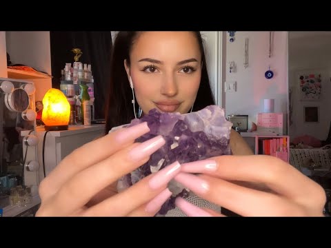 ASMR | fast tapping & scratching with long nails *slightly aggressive*