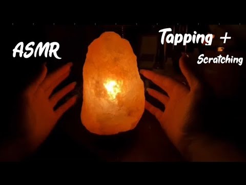 ASMR salt lamp tapping + scratching ✨ very tingly | NO TALKING!