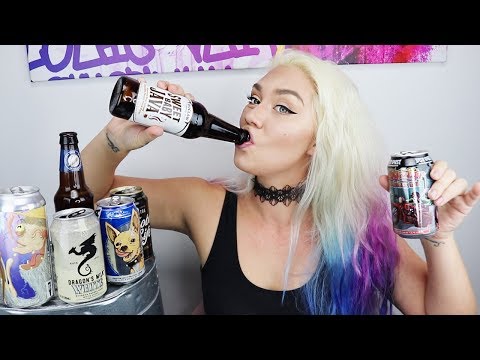 ASMR | BEER TASTE TESTING 21+ ( Getting Tipsy! 🤪) Drinking/Mouth Sounds!