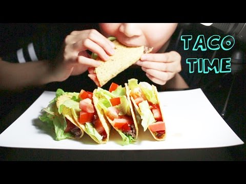 ASMR Crunchy Tacos - Eating Sounds  (MUKBANG | Eating Show)