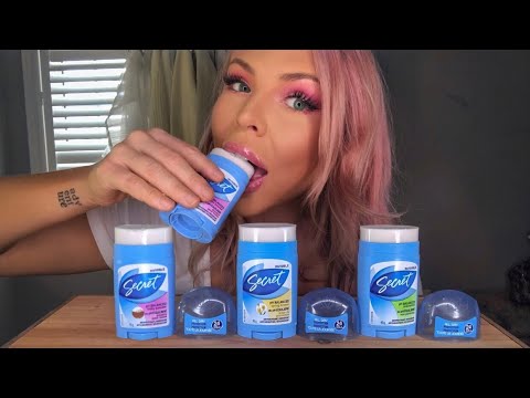 ASMR EDIBLE DEODORANT EATING (MOST ODDLY SATISFYING EATING SOUNDS/MUKBANG) SOFT SQUISHY SOUNDS