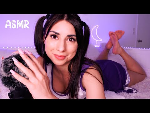 ASMR Cheerleader Helps YOU Sleep 😉🏈  after the game w/ Fluffy Mic Scratching & Soft Whispers