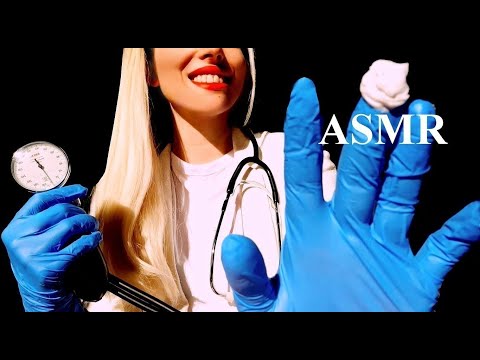 ASMR DOCTOR ROLEPLAY - Touching you with oily gloves - Triggers & satisfying sounds (no talking)