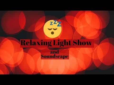 HYPNOTIC light show w CALMING soundscape meditation sounds white noise for sleep