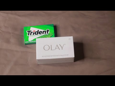 OLAY BAR SOAP TAPPING ASMR CHEWING GUM
