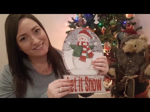 ASMR Tapping And Scratching On Christmas Signs(Lo-fi)Whispered
