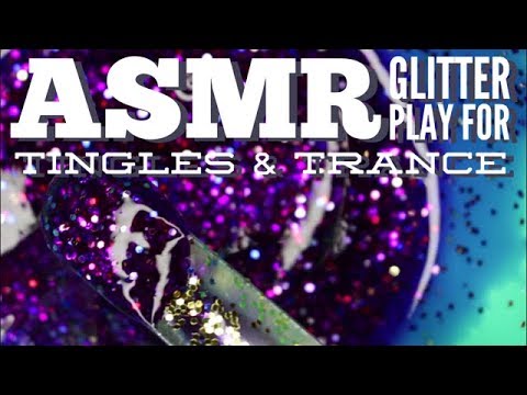 Intense ASMR : Glitter Play with Hypnotic Inaudible Whispers