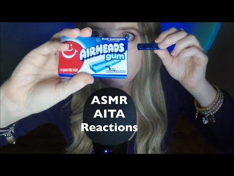 ASMR Gum Chewing AITA (Am I The A-hole) Reactions | Water Drinking and Fidget Toy | Whispered Ramble