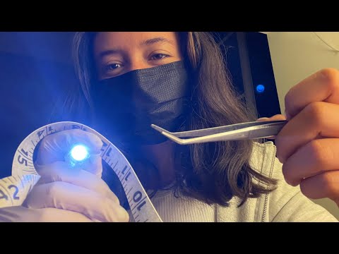 ASMR Fixing your Brain (personal attention, light triggers, hand sounds, latex gloves, + more)