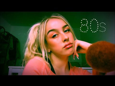 ASMR | B*tchy 80s makeover (Loud Gum Chewing, Tapping)