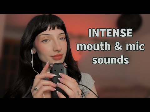 ASMR *+:｡ INTENSE mouth sounds and mic sounds