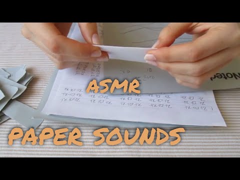 asmr paper sounds (paper crinkle, paper sorting, paper ripping) (no talking)