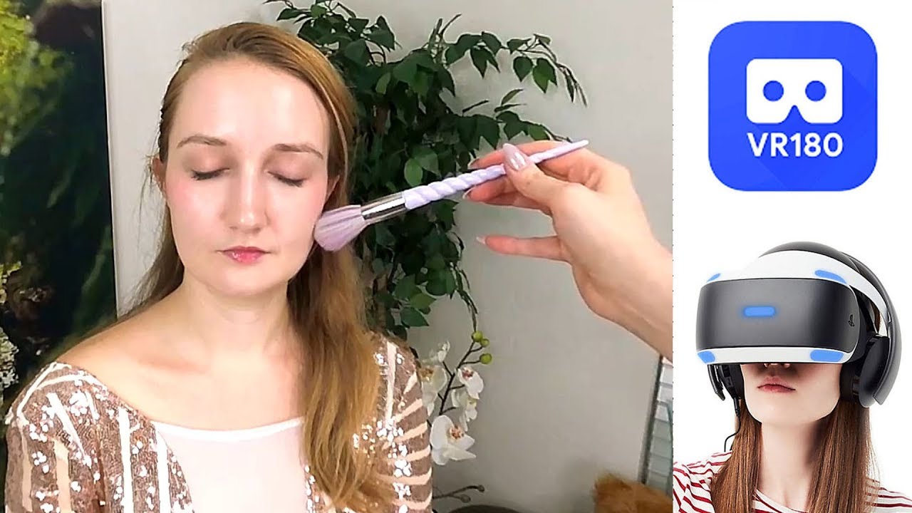 VR ASMR – Brushing Kristen’s Face Spa Treatment (3D VR180 Format)